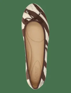 Jayna Zebra-Print Canvas Flat - Ballerinas