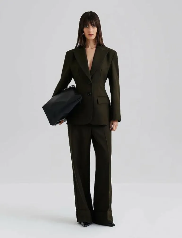 Jordyn Mid Rise Wide pants - Kostymbyxor