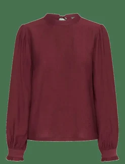 KArea Solid Blouse - Långärmade blusar