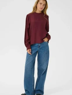 KArea Solid Blouse - Långärmade blusar