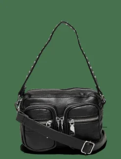 Kendra Bag Black Leather Look - Axelremsväskor