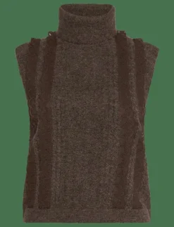 KEZIA SLVLSS JUMPER - Stickade västar