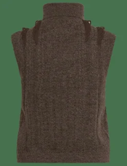 KEZIA SLVLSS JUMPER - Stickade västar