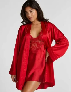 KIMONO SATIN - Morgonrock