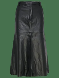 KINDRA VEGAN LEATHER SKIRT - Midi kjolar