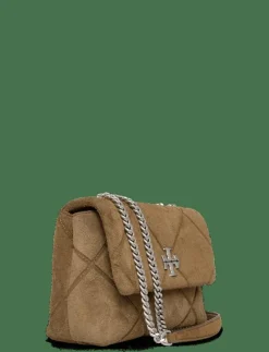 Kira Diamond Quilt Suede Small Convertible Shoulder Bag - Crossbody Bags