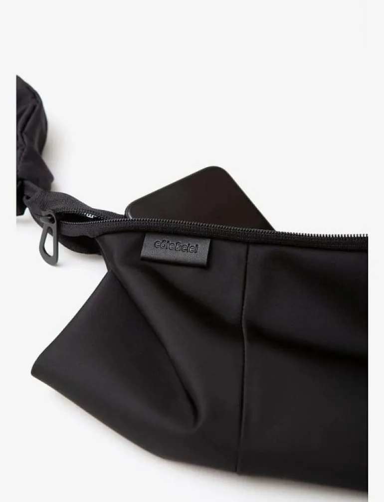 Kivu Small Sleek Nylon Black - Magväskor