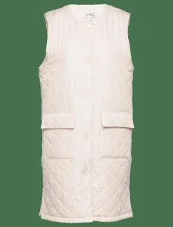 Laila Quilted Long Waistcoat - Quiltade västar