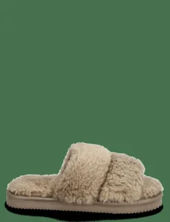 LAUREN FAKE FUR SLIDE - Inneskor