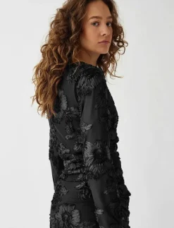 Lavinia L/S Dress - Midiklänningar