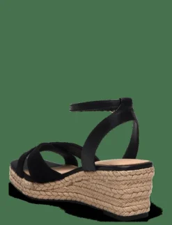 LEATHER & SUEDE MID WEDGE ESPAD - Kilklackar