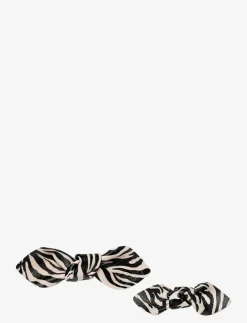 Leather Bow Hair Clip Big and Small 2-pack - Hårnålar