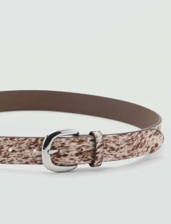 Leather fur belt - Skärp