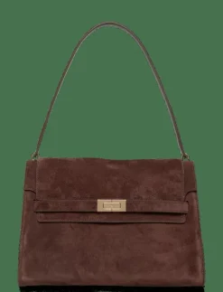 Lee Radziwill Suede Large Shoulder Bag - Handväskor