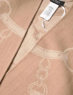 Logo & Belting-Motif Jacquard Ruana - Sjalar