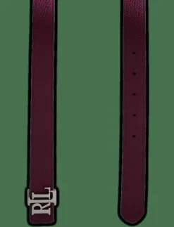 Logo Reversible Leather Skinny Belt - Skärp