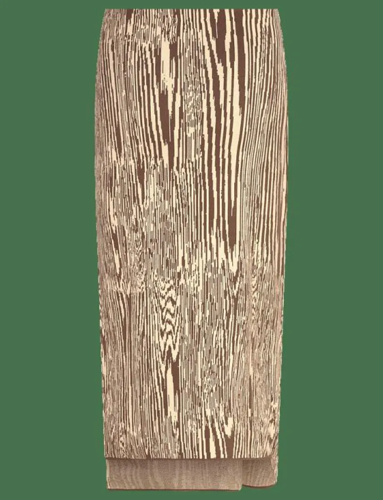 Lois Jacquard Knitted Wrap Midi skirt - Midi kjolar