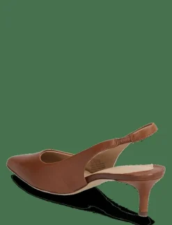 Lolah Burnished Leather Slingback Pump - Pumps