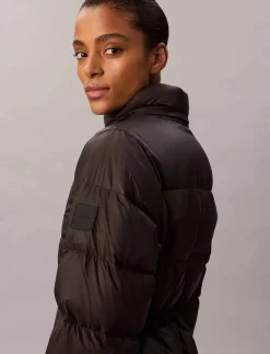 LONG DOWN JACKET WITH FUR - Dunkappor