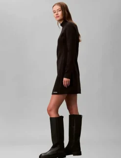 LS SCUBA FIT AND FLARE DRESS - Korta klänningar