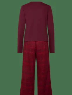 LS TEE FLANNEL PANT SET - Pyjamas