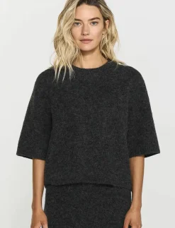 Madina Short Sleeve Knit - Stickat