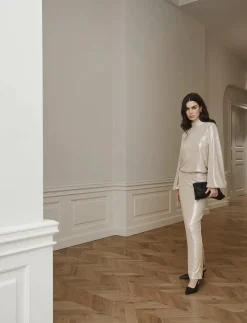 Maia Sequin Blouse - Långärmade blusar