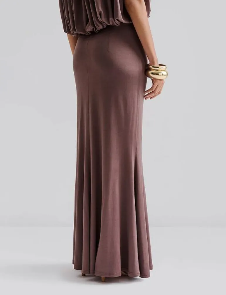 Majori Ruched Jersey Maxi Skirt - Maxikjolar