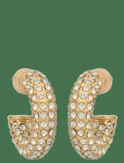 Makayla Rhinestone Earrings - Hoops