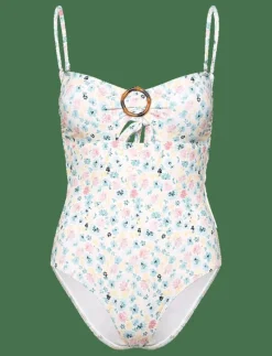 Mandy bamboo-ring bandeau swimsuit - Baddräkter