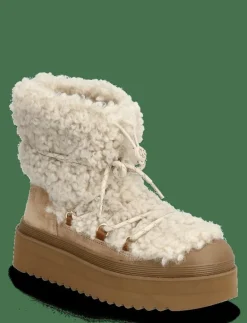 MELLOW SHEARLING LACE UP BOOT - Kängor