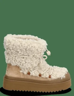 MELLOW SHEARLING LACE UP BOOT - Kängor