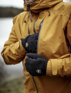 Merino Windwool Liner - 5 finger Black - Fingervantar