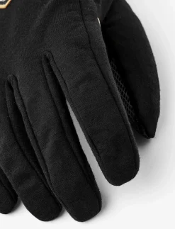 Merino Windwool Liner - 5 finger Black - Fingervantar