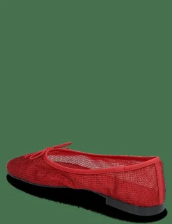 Mesh ballerina flats with bow - Ballerinas