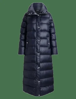 Metallic Funnelneck Down Maxicoat - Dunkappor