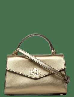 Metallic Leather Small Farrah Satchel - Handväskor