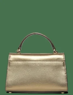 Metallic Leather Small Farrah Satchel - Handväskor