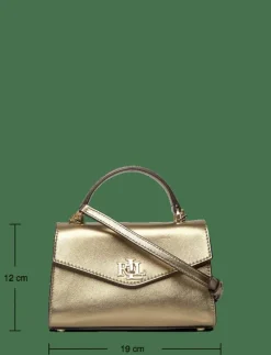Metallic Leather Small Farrah Satchel - Handväskor
