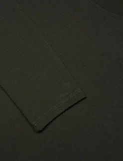 MIDI JERSEY WOVEN COMBO LS DRESS - Midiklänningar