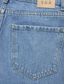 Mid-Waist Straight-Leg Jeans - Vida byxor