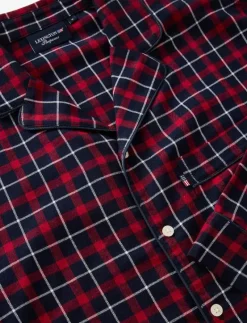 Miranda Organic Cotton Checked Flannel Pajama Set - Pyjamas