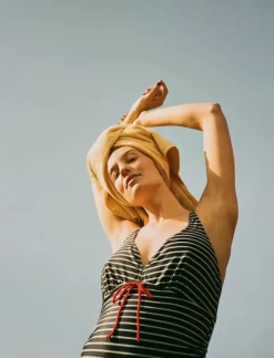 MLNEWJOSE STRIPE SWIMSUIT RECYCLED A. - Baddräkter