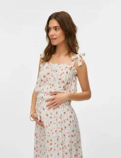 MLORA LIA STRAP WO TOP 2F - Linnen