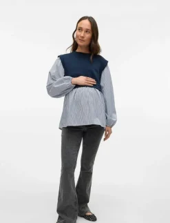 MLOSAKA FLARED JEANS - Utsvängda byxor