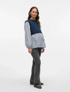 MLOSAKA FLARED JEANS - Utsvängda byxor