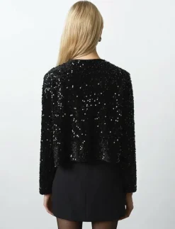 MONET SEQUIN TIE CARDIGAN - Korta kavajer