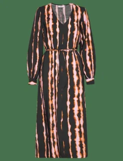 MSCHSelfrida Dilvera V Neck Dress AOP - Midiklänningar