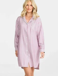 Nightdress long sl - Nattlinnen