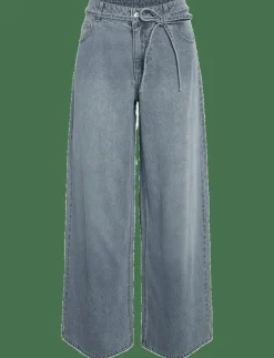 NMMAISY NW BELT LOOSE JEANS BS031LB - Vida byxor